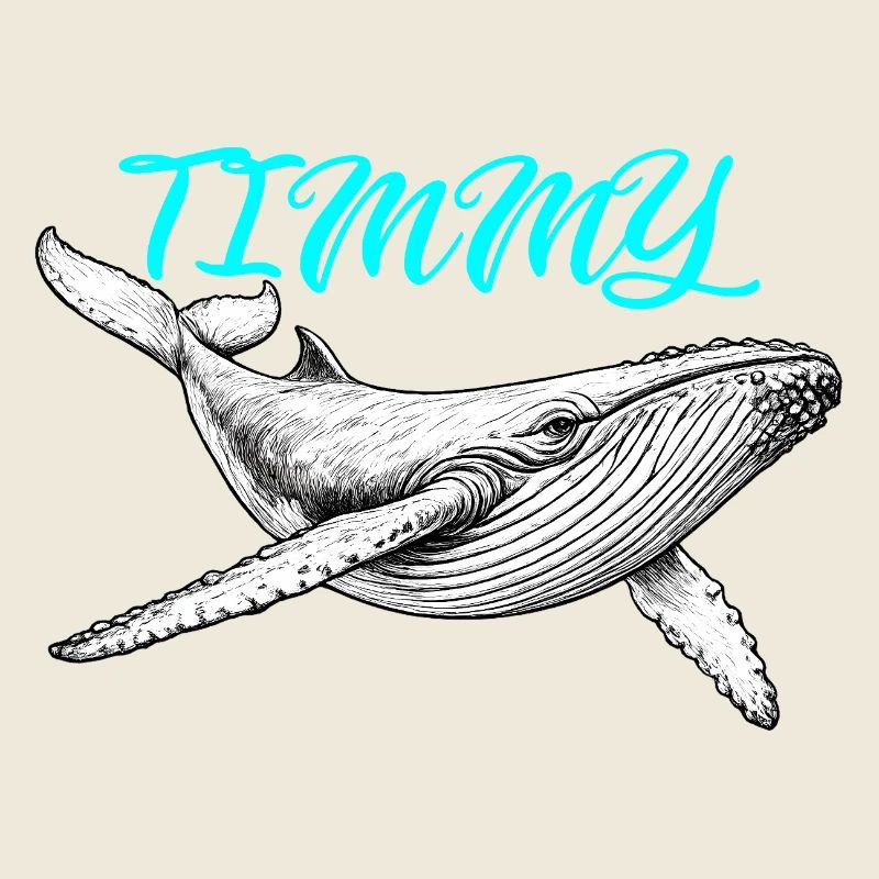 Neon Whale Sketch