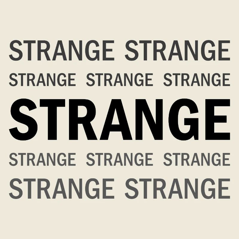 Strange Typografie