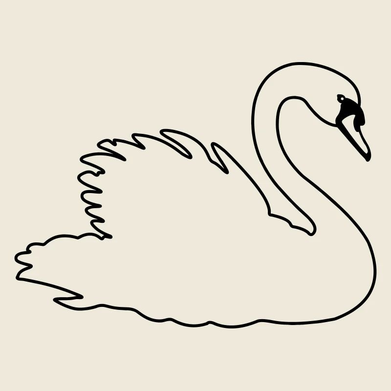 Transparent swan