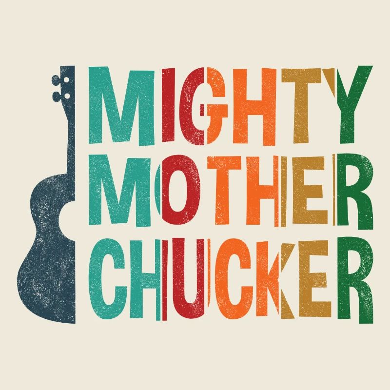 Mighty Mother Chucker au ukulélé coloré
