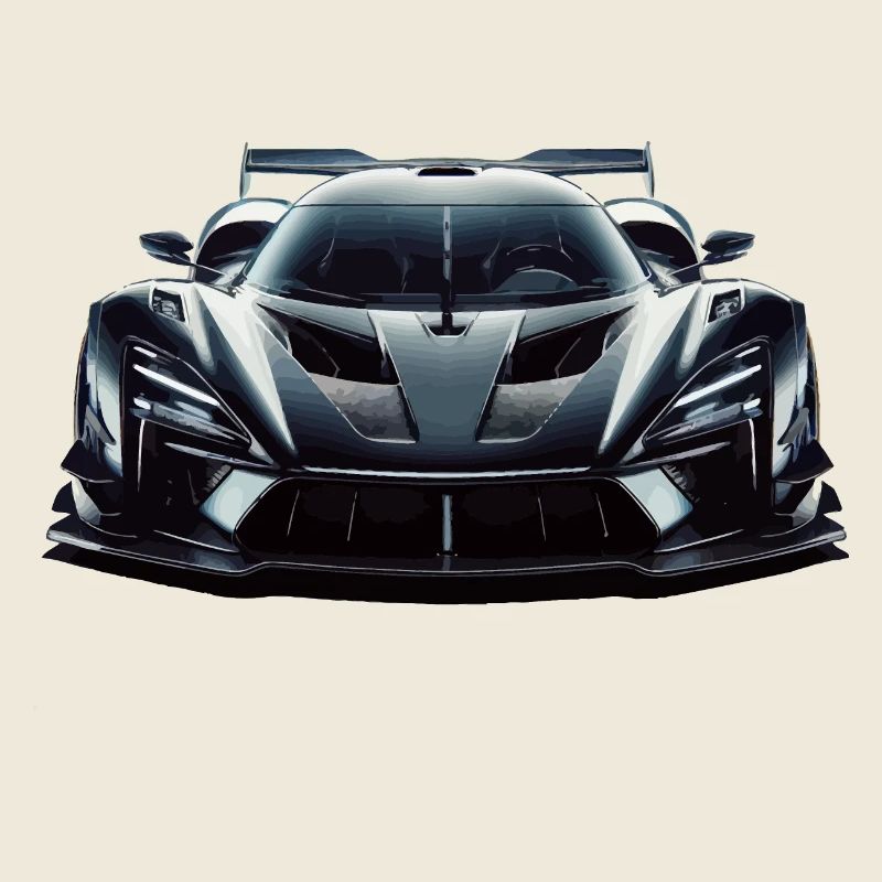 Futuristic extreme powerful Race Car