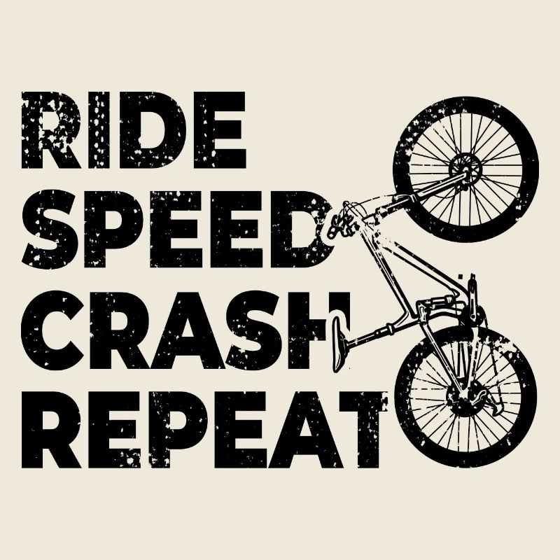 Lustiger Mountainbike Spruch
