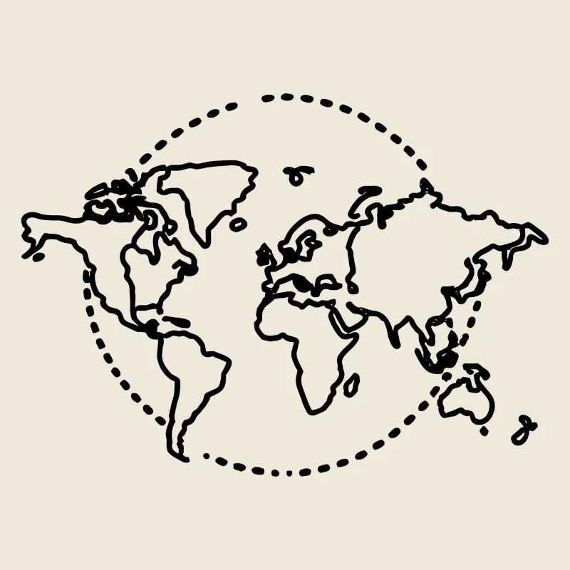 World Map Sketch
