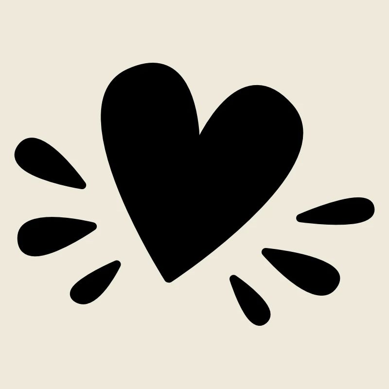 Niedliches Herz als Zeichen der Liebe