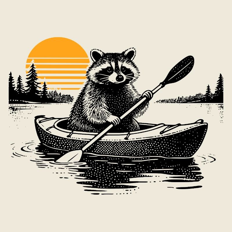 Kayak Raccoon