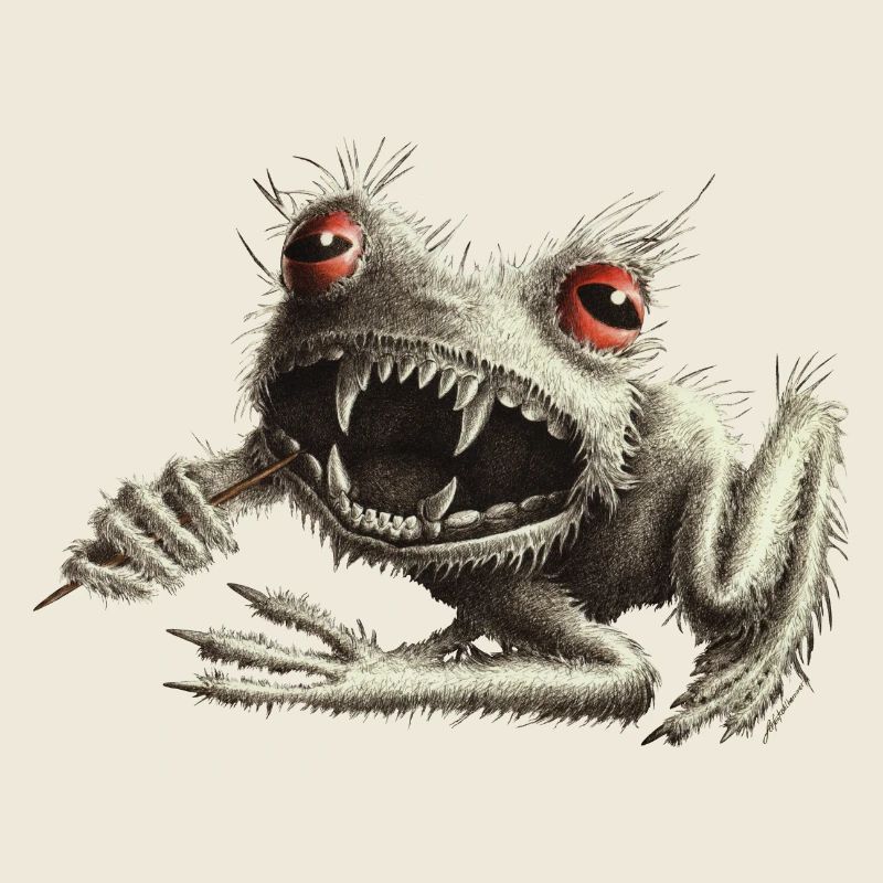 Werfrosch - Frosch mit Zahnstocher