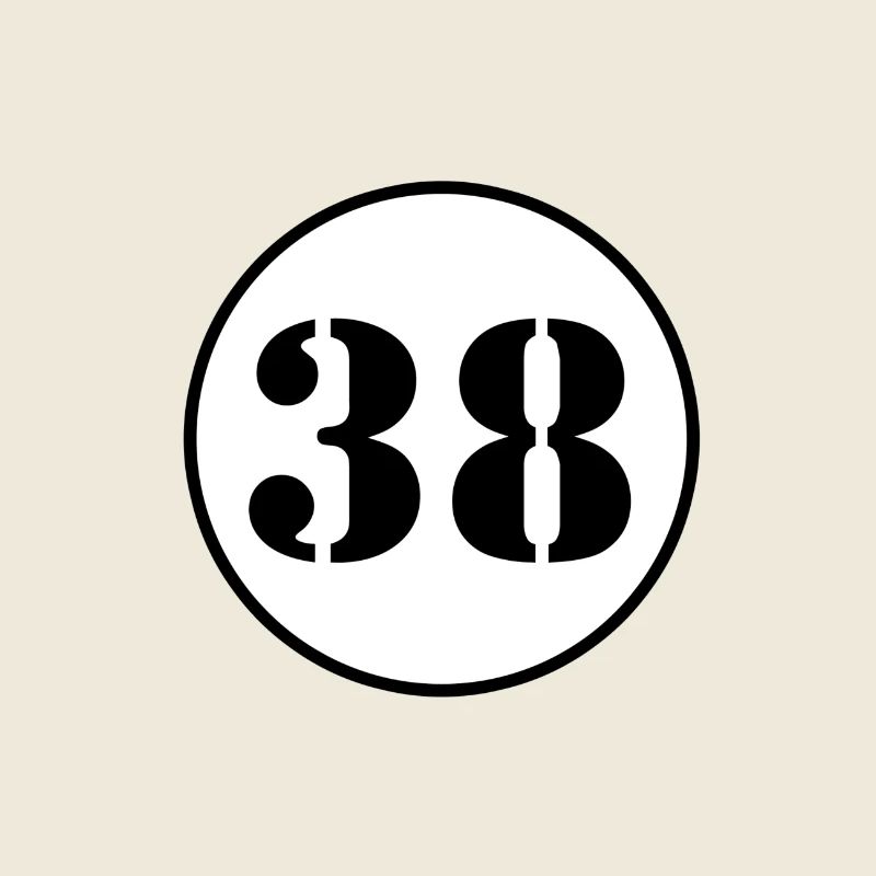 NUMÉRO 38 trente huit cadeau d'anniversaire