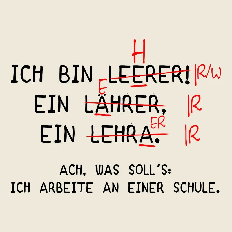 Ich bin Lehrer! (schwarz)