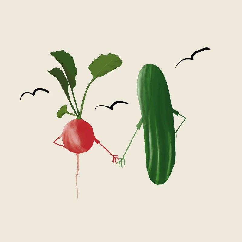 Illustration d’amitié végétale