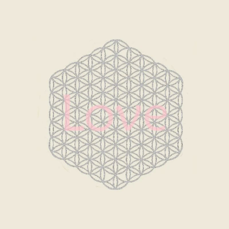 Fleur de Vie - 5ème Dimension - argent - amour
