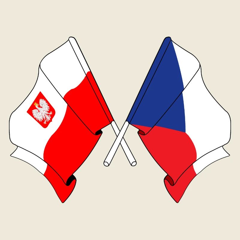 Drapeau Pologne, République tchèque