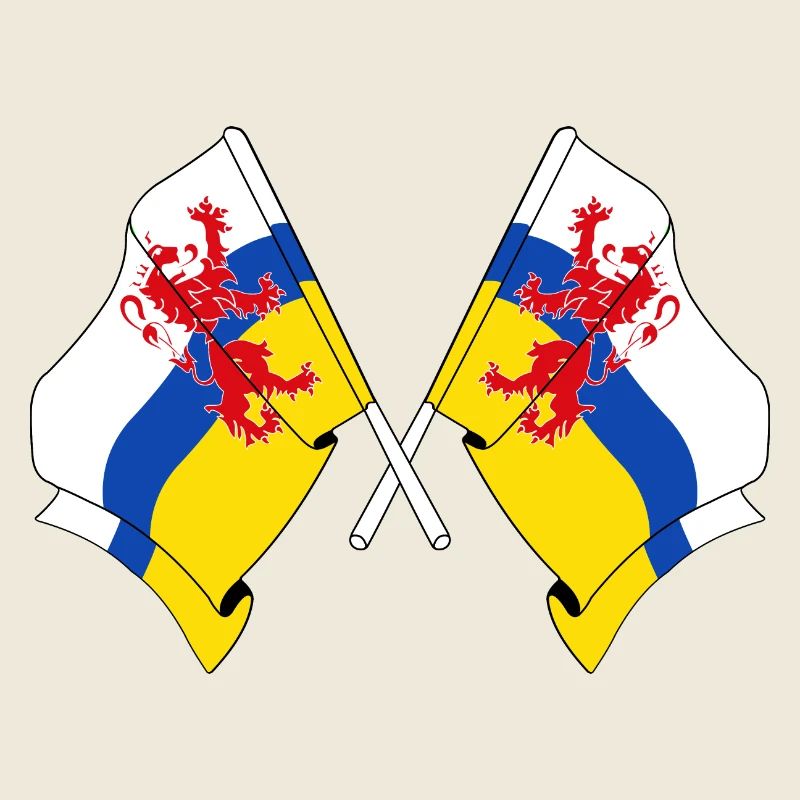Deux drapeaux de la province du Limbourg