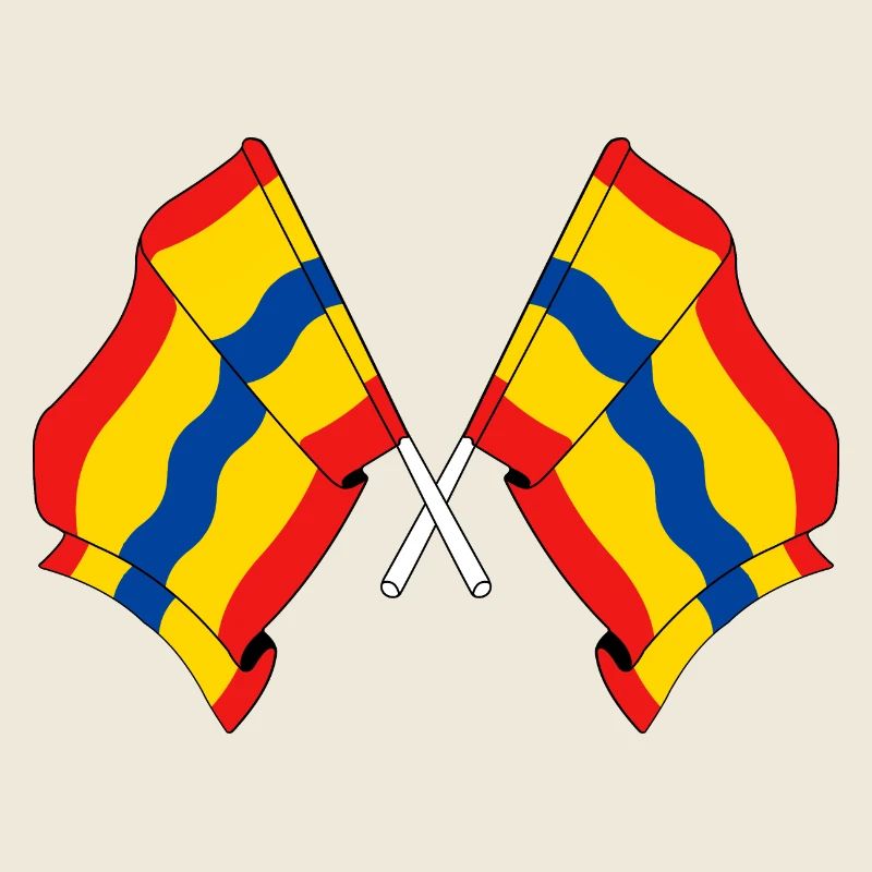 Deux drapeaux de la province d'Overijssel