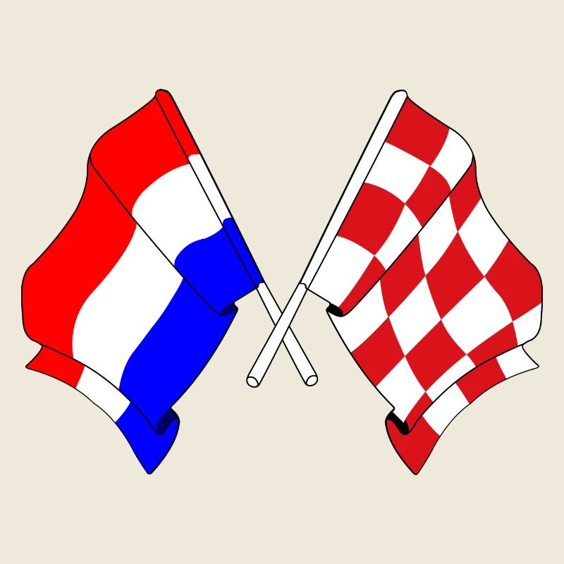 Drapeau Pays-Bas, Brabant septentrional croisé