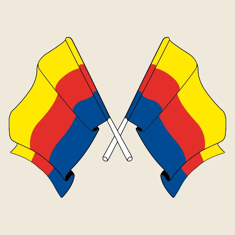 Deux drapeaux de la province de Hollande du Nord
