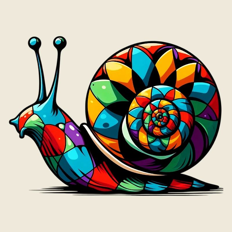 Harlequin snail