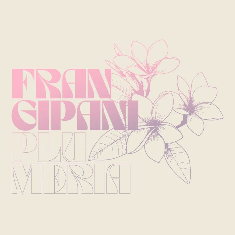 Conception de typographie florale vibrante