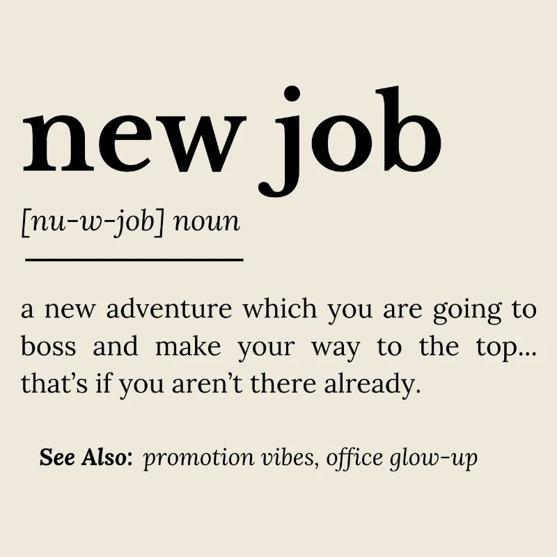 Définition du nouvel emploi