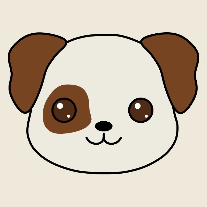 Charming Puppy Cartoon Design
