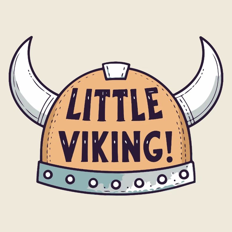 Little Viking with Horned Helmet