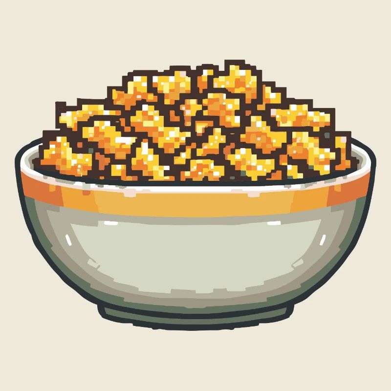 Popcorn-Schale Pixelkunst