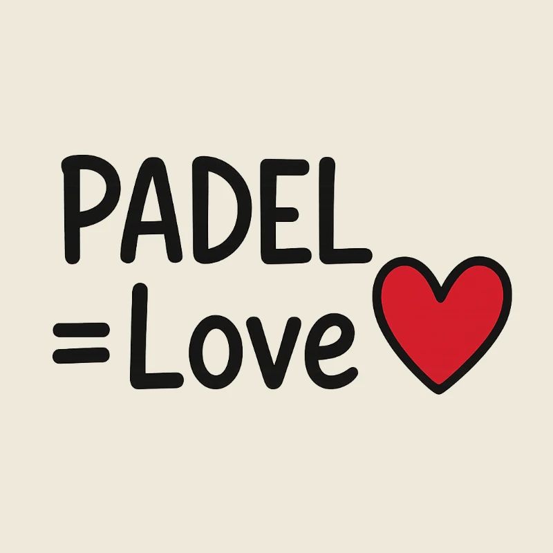Padel Love Herz