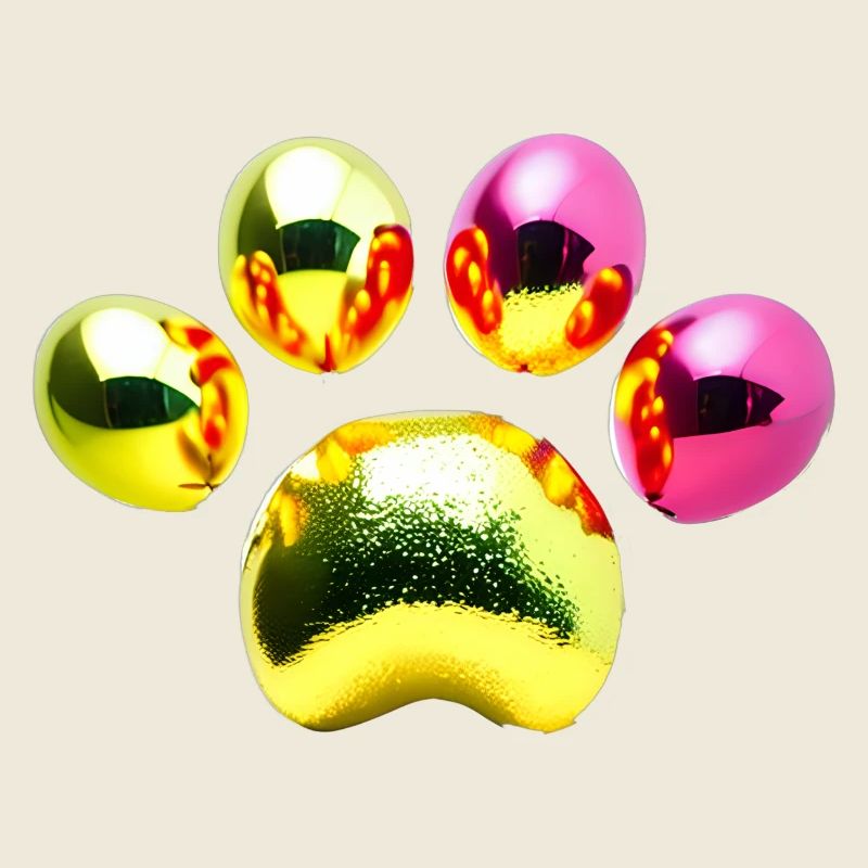 Glitzernde Metallic-Kugeln