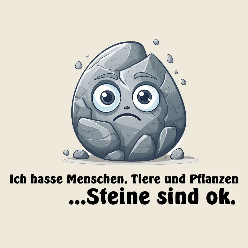 Stone, I hate people, animals and plants...