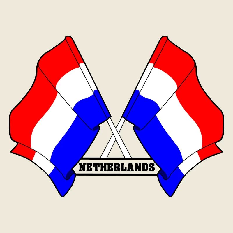 Drapeaux croisés des Pays-Bas
