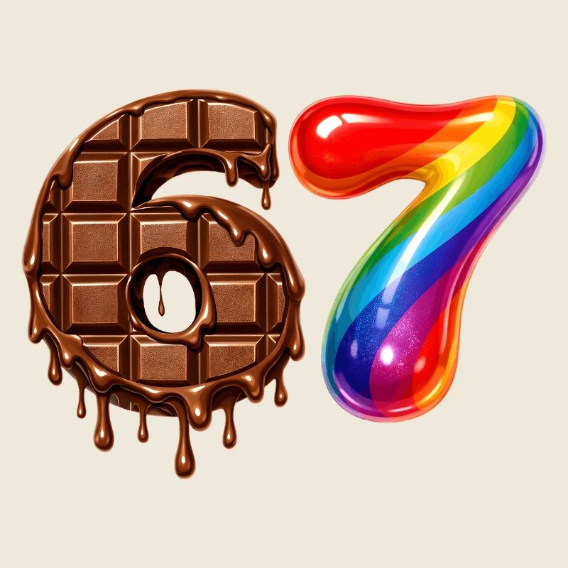 67 - 6 7 - Six Seven Meme - Chocolat