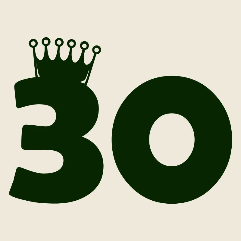 Conception du trente anniversaire de la couronne