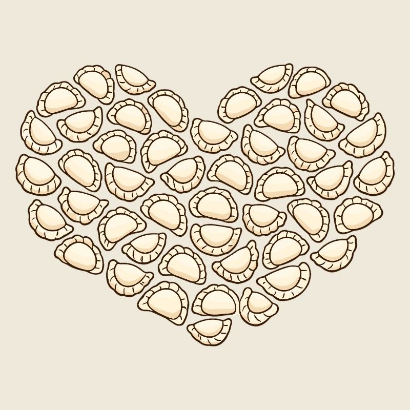 Pelmeni Heart Design – Dumpling Lover Gift