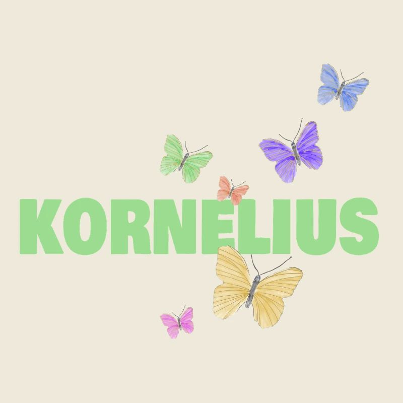 Cornelius with butterflies