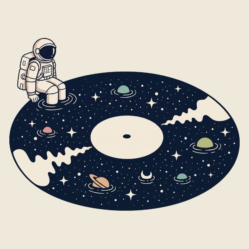 Vinyle Cosmique Astronaut Space Music
