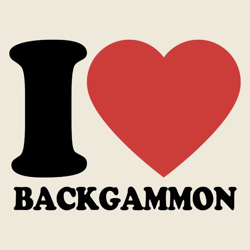 I love Backgammon | Brettspiel | Geschenk