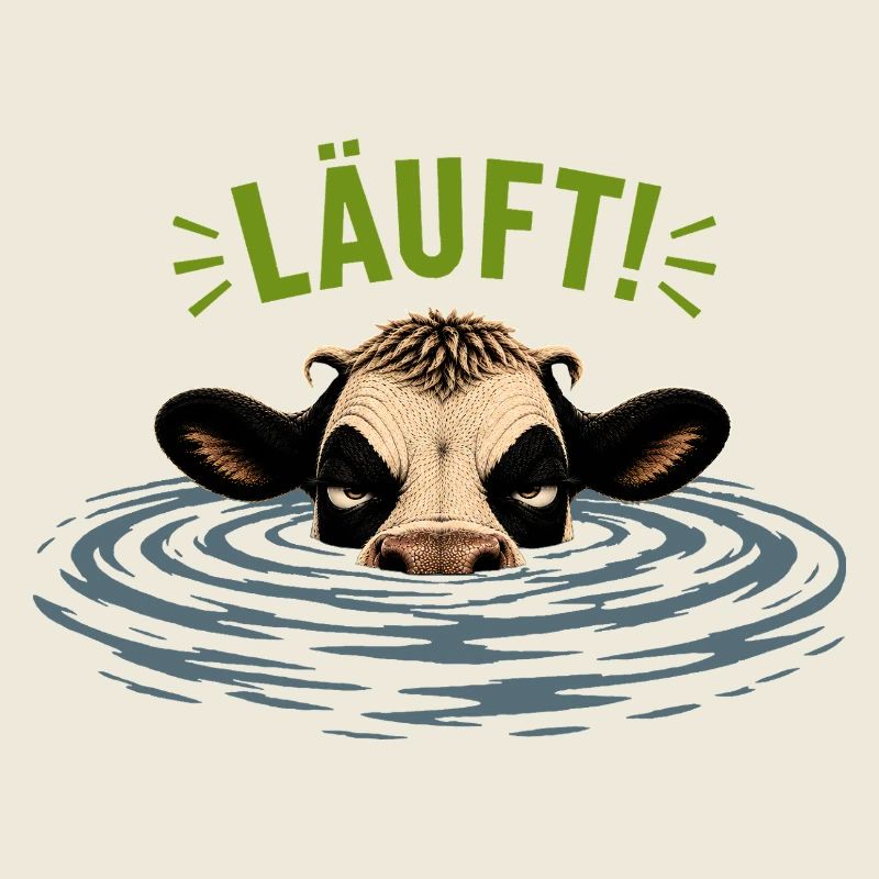 Die genervte Kuh- Motiv LÄUFT