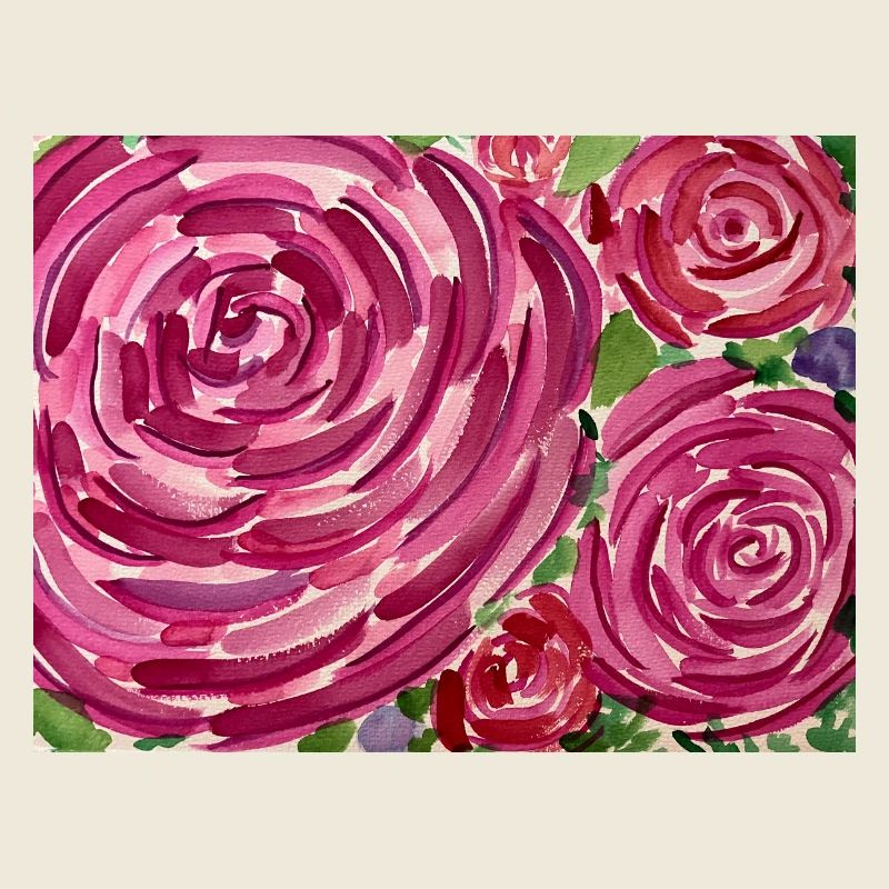 Aquarelle rose