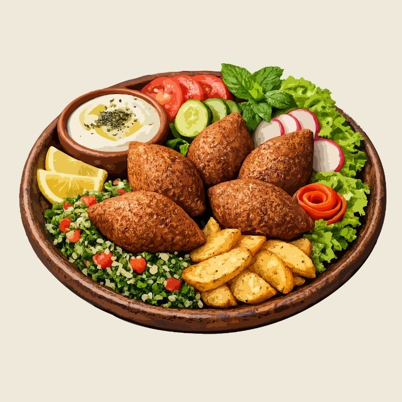 Kibbeh-Untertassen-Kunstdruck