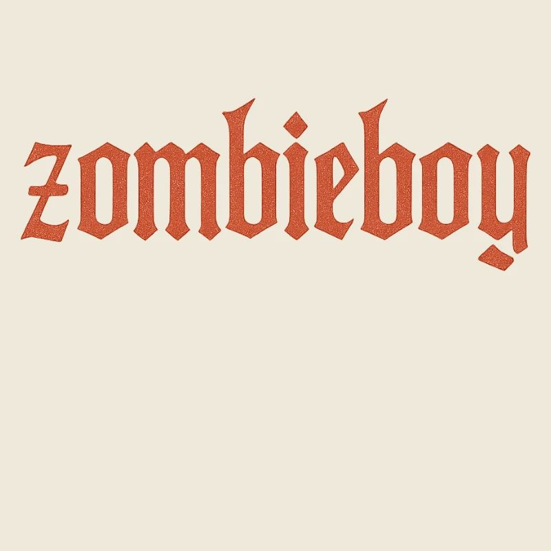 Lettrage gothique Zombieboy