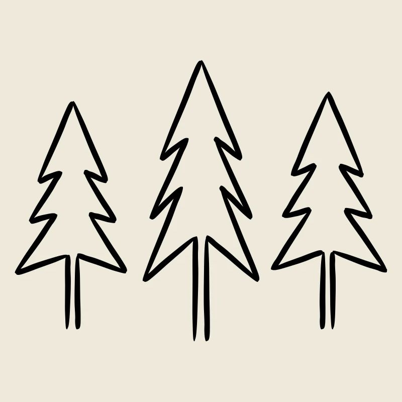 Sapins sapins forêt Noël Avent