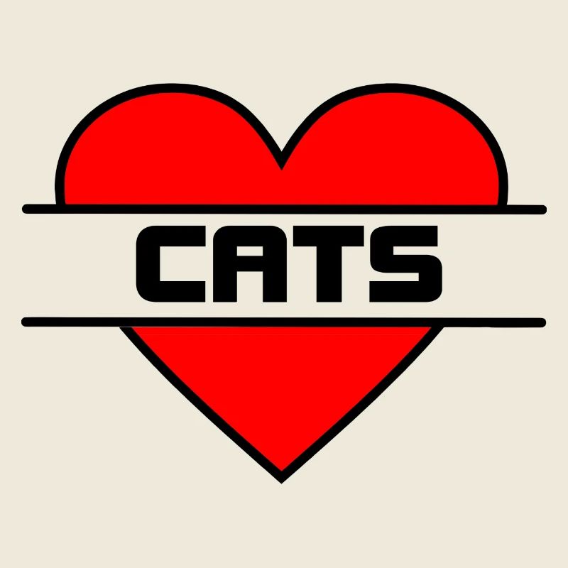 Cœur J’aime les chats