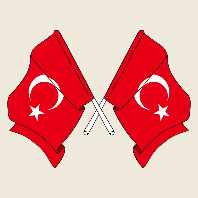Deux drapeaux Turquie