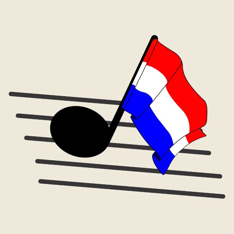 Drapeau de tonalité de musique drapeau Pays-Bas