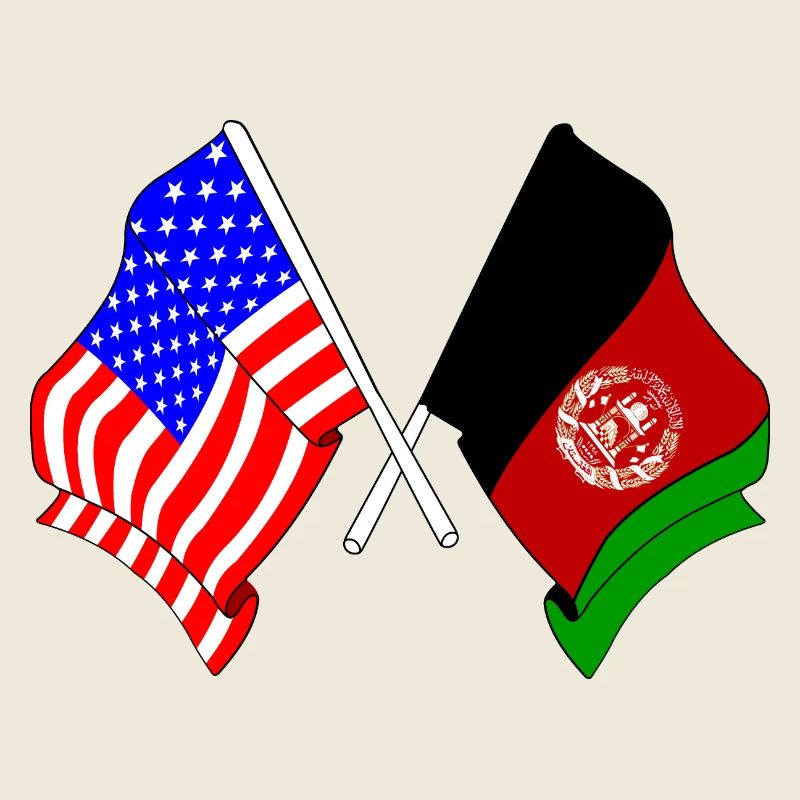 Drapeau des États-Unis Drapeau de l’Afghanistan