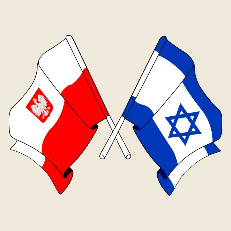 Drapeau de la Pologne, drapeau d’Israël