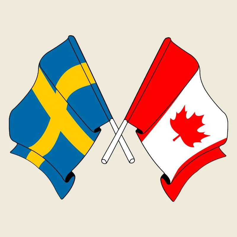 Flagge Schweden, Flagge Kanada