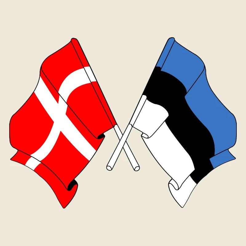 Drapeau Danemark drapeau Estonie