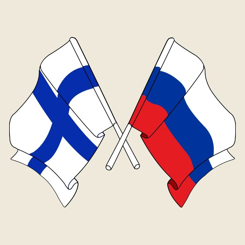 Drapeau de la Finlande, drapeau de la Russie
