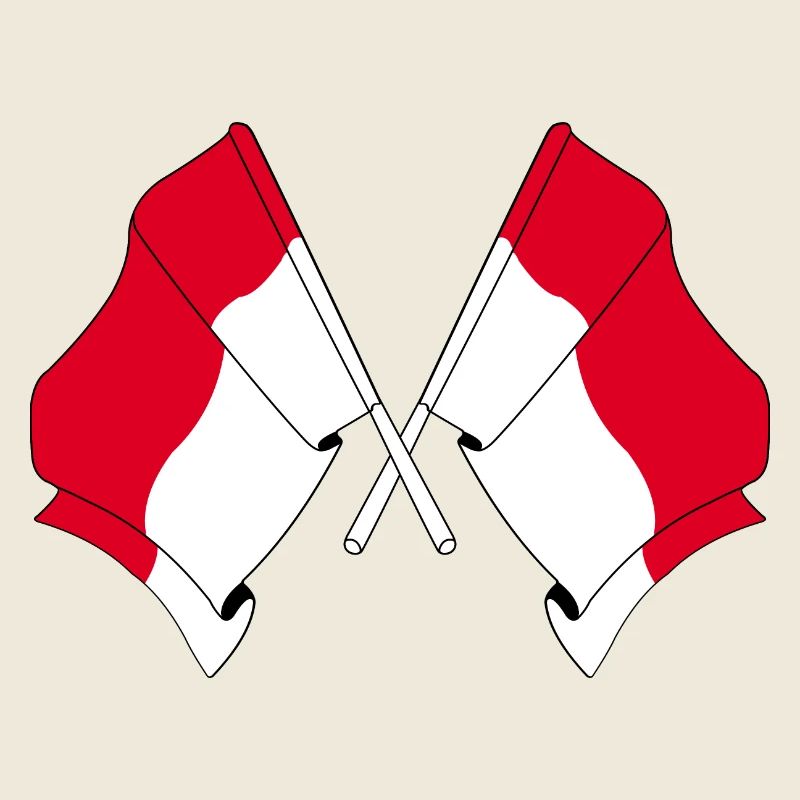 Two flags indonesia