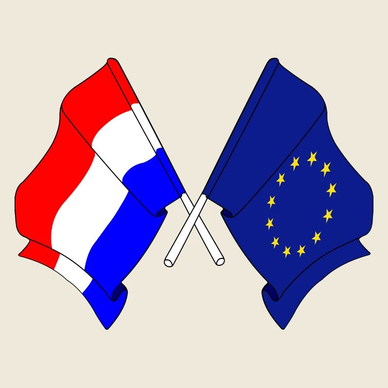 Flag Netherlands, flag Europe